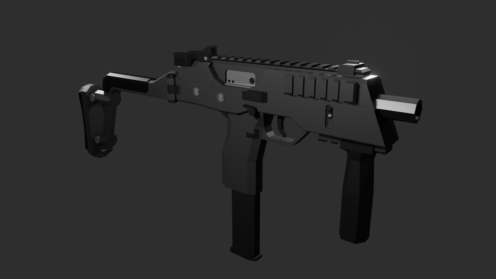 Low Poly MP9 Modified preview image 10